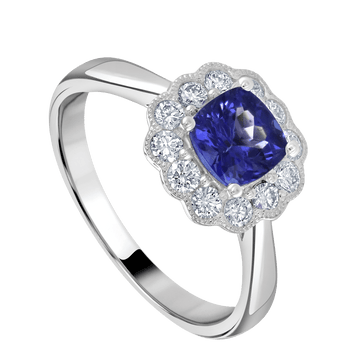 Tanzanite and Diamond Ring - Deacon & Son