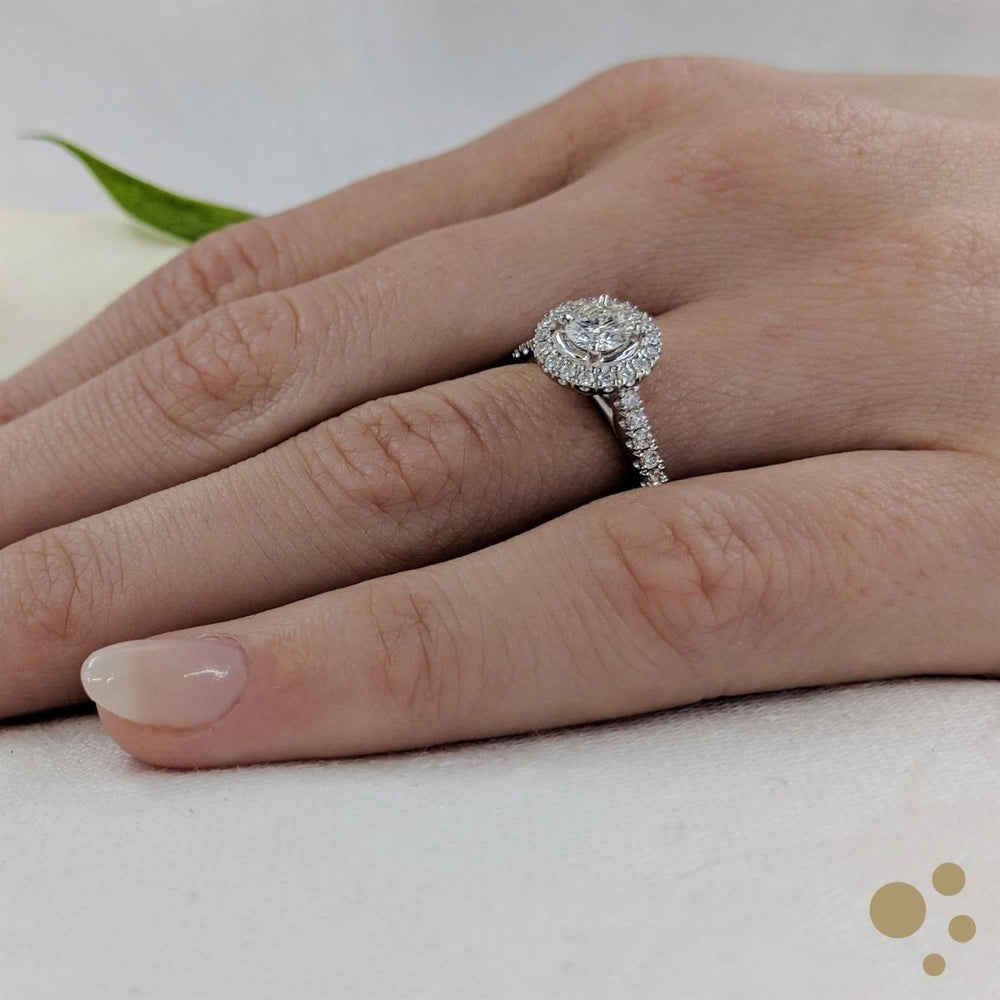 Skye Halo 0.40ct Diamond Platinum Ring - Deacon & Son