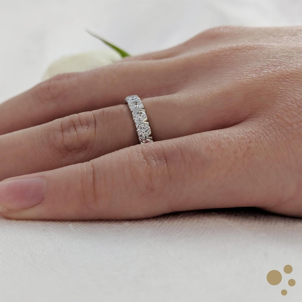 Affinity Bridal 0.72ct Diamond Yellow Gold/Platinum Ring - Deacon & Son