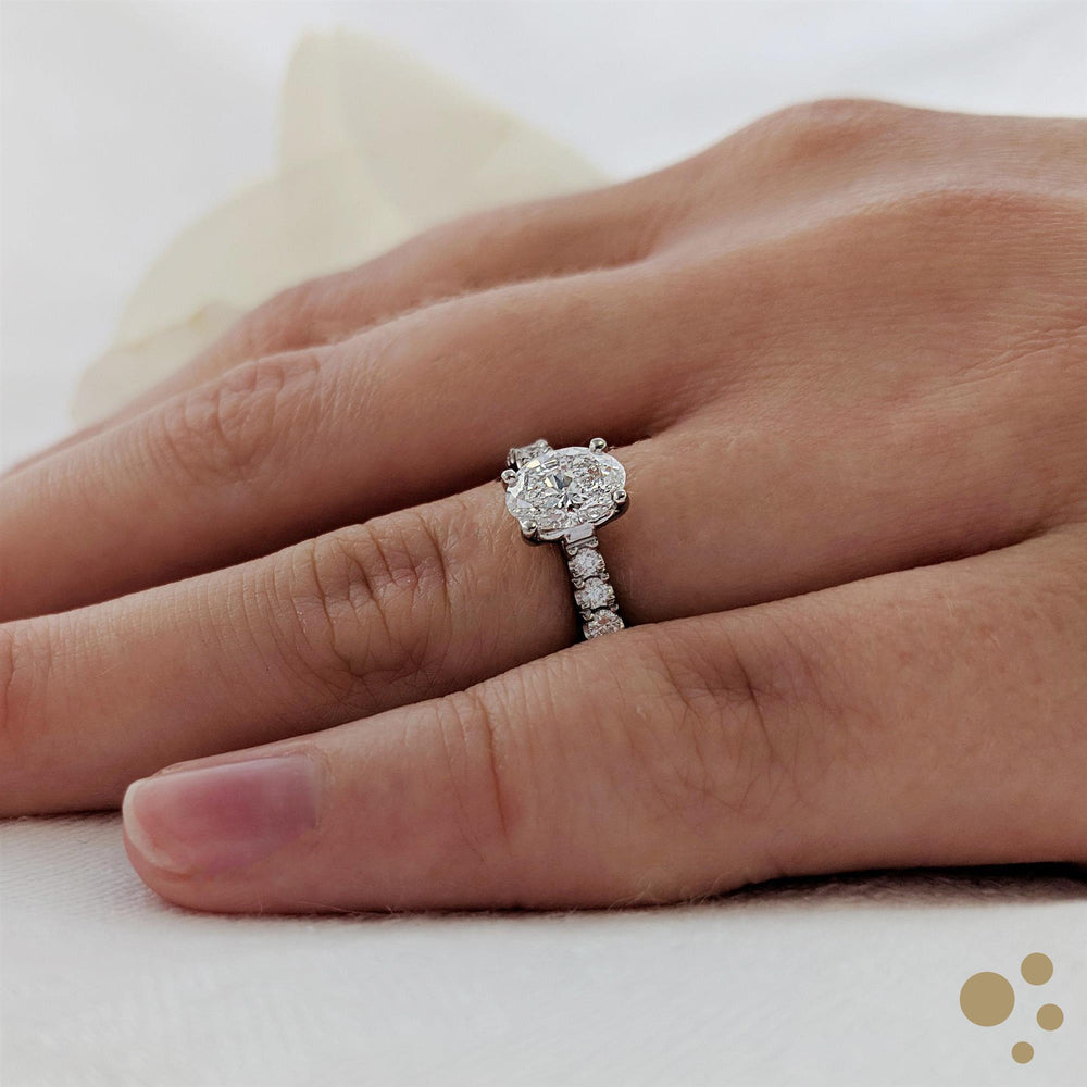 Skye Classic Oval Solitaire 0.60ct Diamond Platinum Ring - Deacon & Son