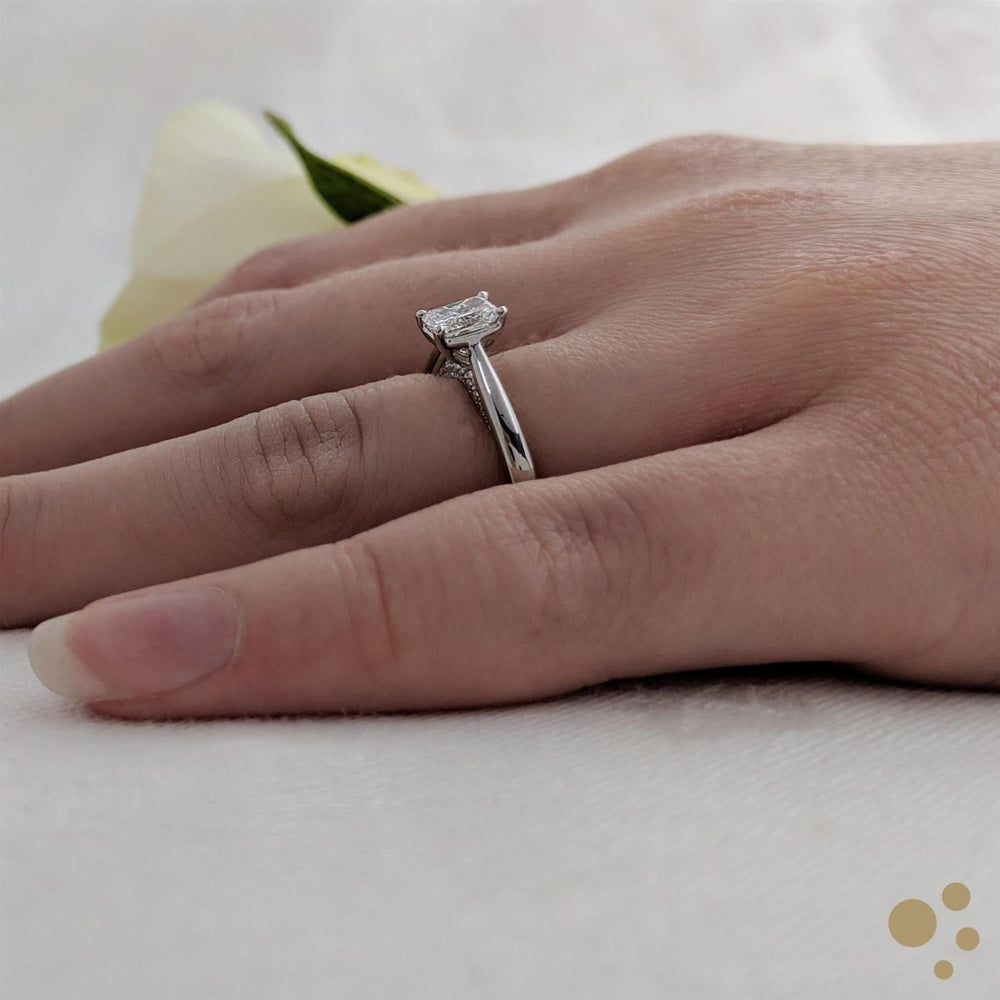 Oxford Radiant Solitaire 0.51ct Diamond Platinum Ring - Deacon & Son