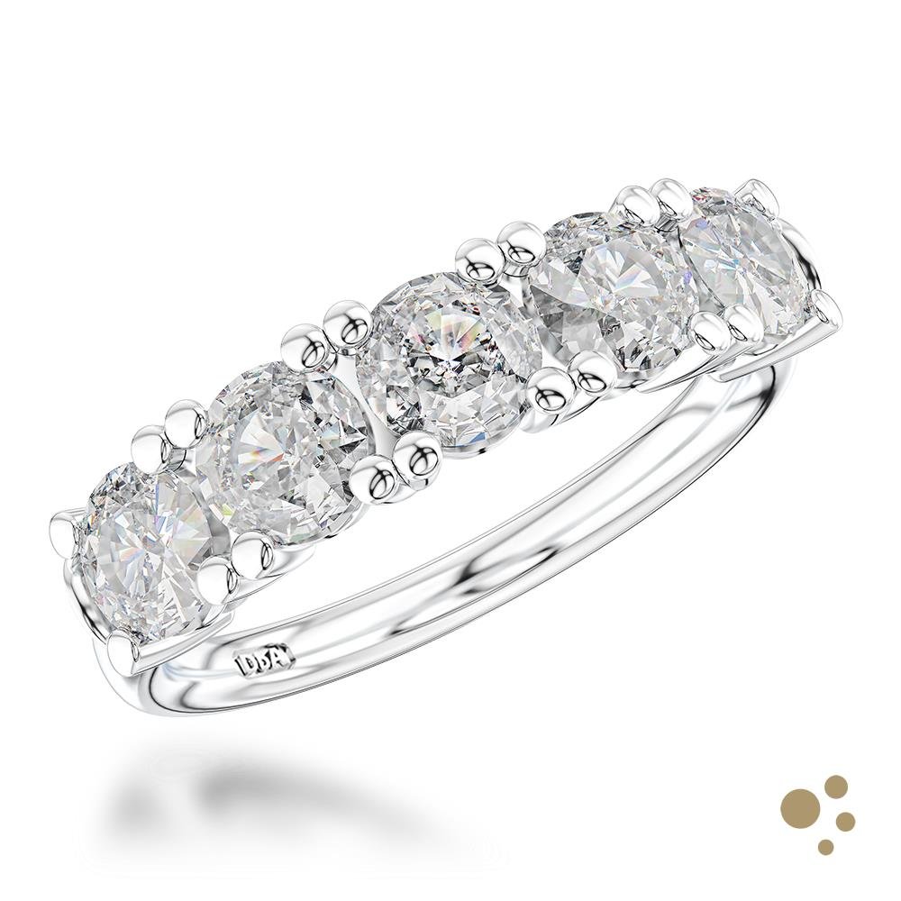 Windsor Bridal 2.29ct Diamond Platinum Ring - Deacon & Son