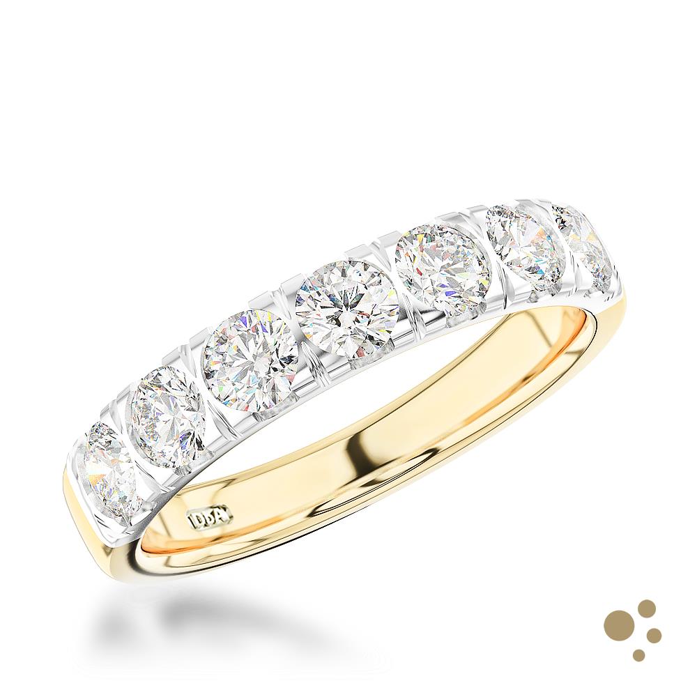 Affinity Bridal 0.52ct Diamond Yellow Gold/Platinum Ring - Deacon & Son