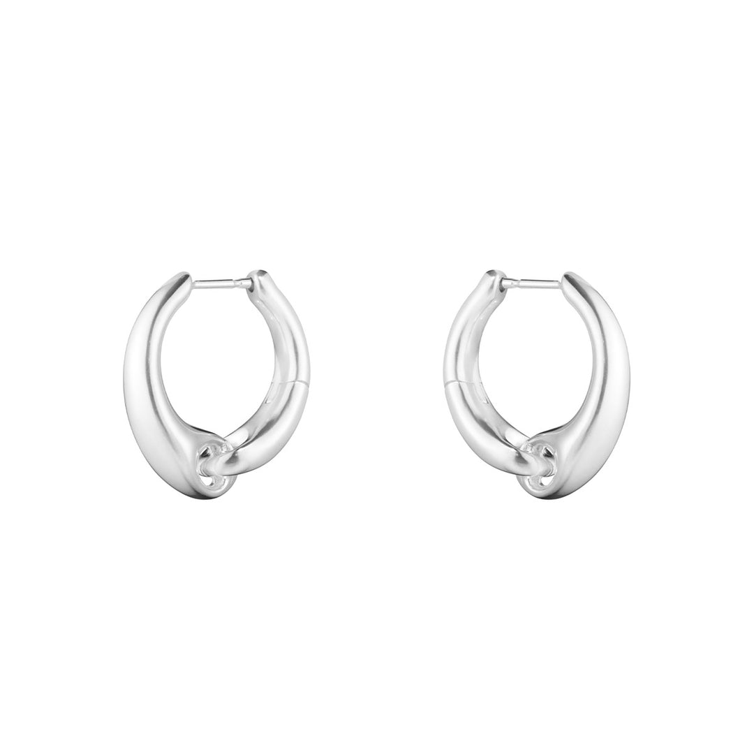Reflect Large Earhoops Silver - Deacon & Son