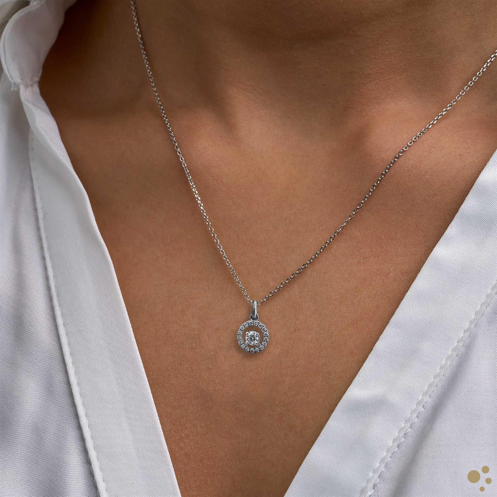 Skye Petite Pendant 0.16ct Diamond Platinum Ring - Deacon & Son