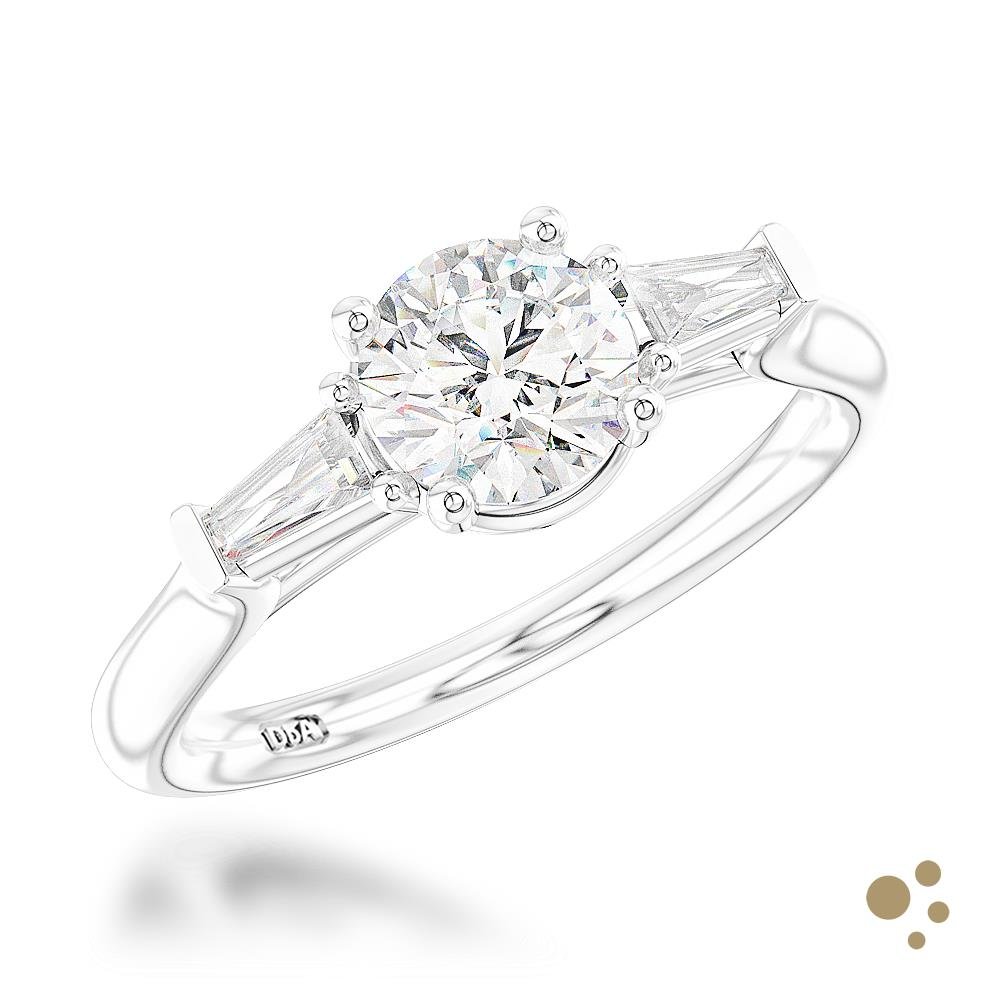 Eden Solitaire 0.70ct Diamond Platinum Ring - Deacon & Son