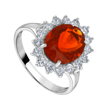 Fire Opal and Diamond Ring - Deacon & Son