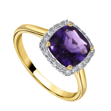 Amethyst and Diamond Ring - Deacon & Son