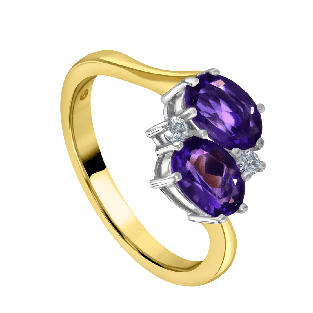 Amethyst and Diamond Ring - Deacon & Son