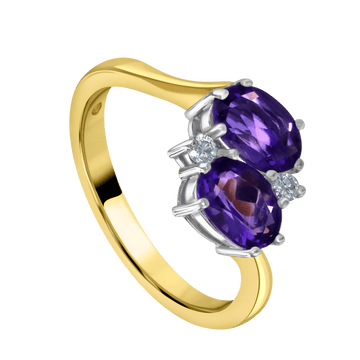 Amethyst and Diamond Ring - Deacon & Son