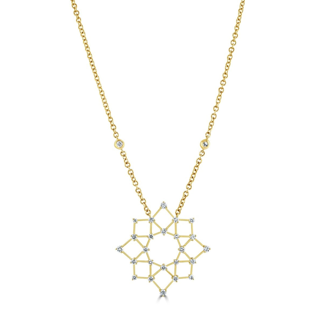 Diamond Snowflake Pendant - Deacon & Son