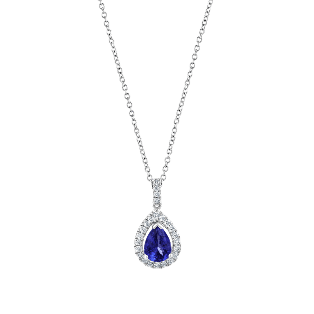 Tanzanite and Diamond Pendant - Deacon & Son