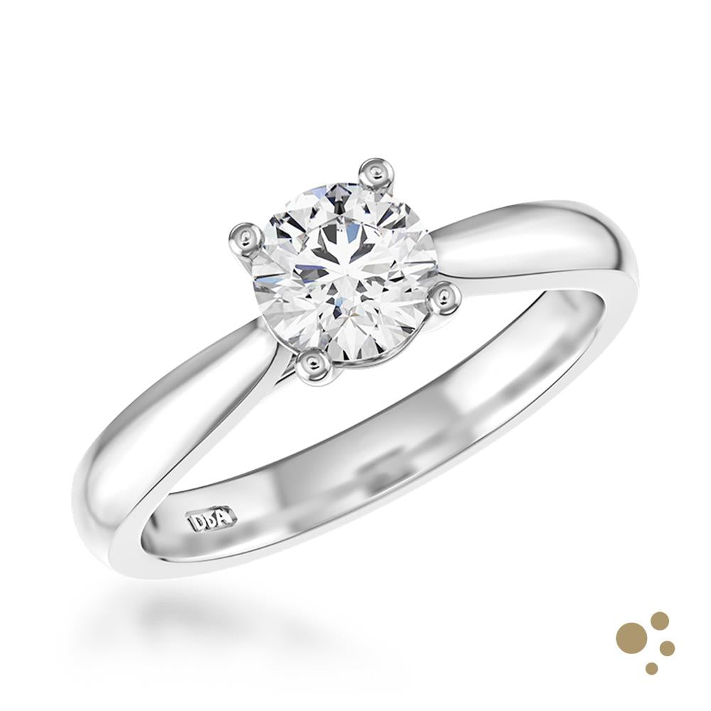 Darcy Solitaire 0.70ct Diamond Platinum Ring - Deacon & Son