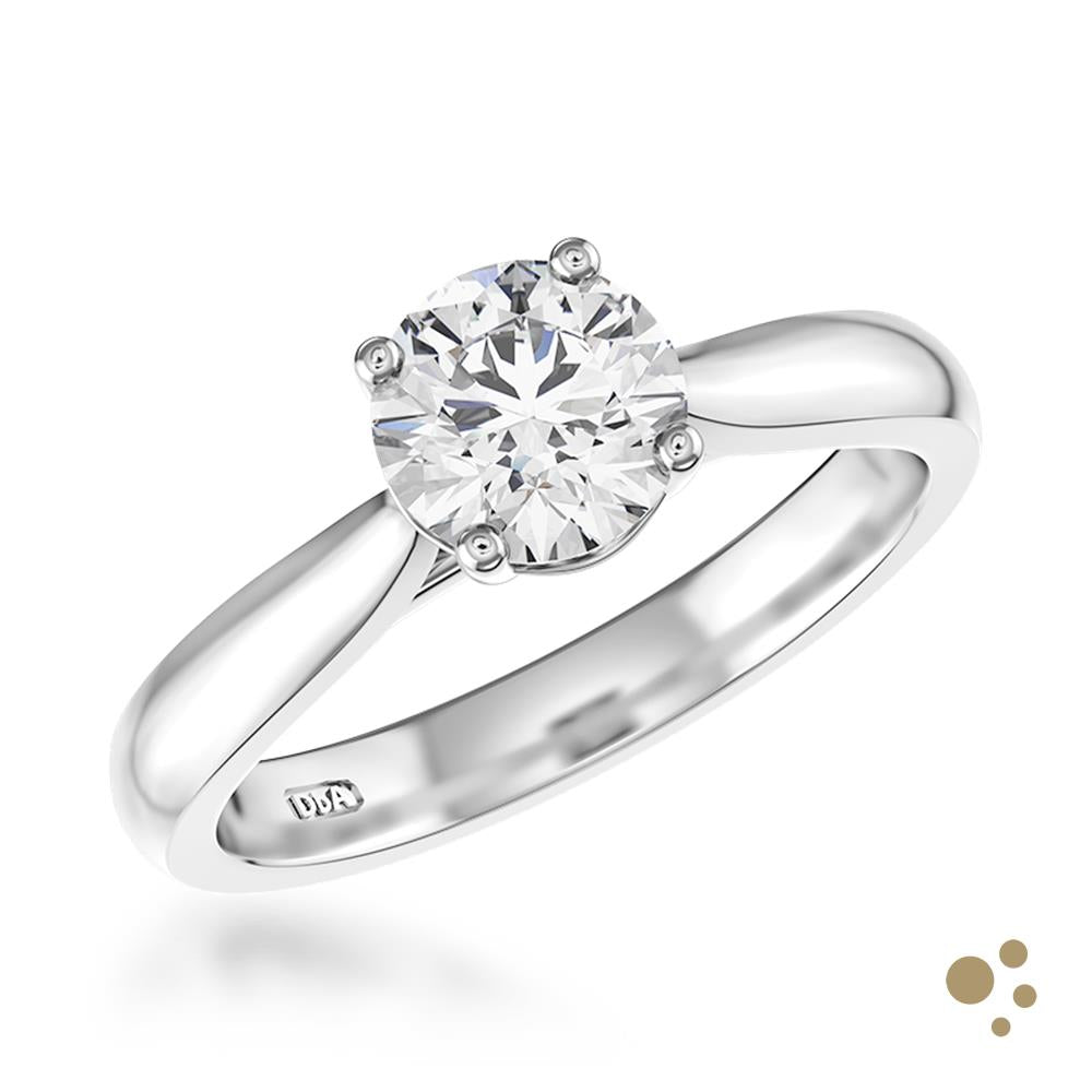 Darcy Solitaire 1.00ct Diamond Platinum Ring - Deacon & Son