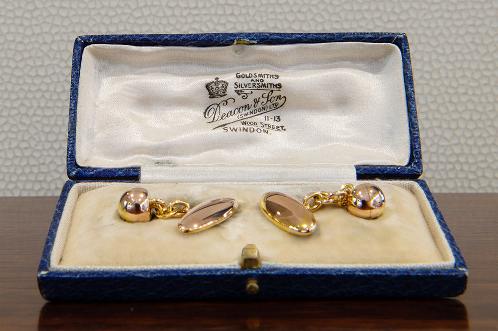 pre-owned gold cufflinks