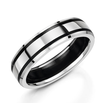 Zedd Duo White Gold Ring - Deacon & Son