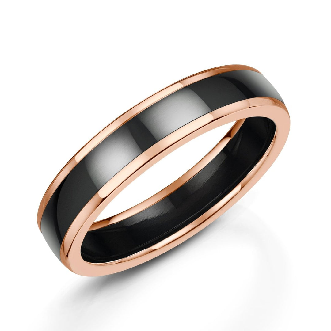 Zedd Duo Rose Gold Ring - Deacon & Son