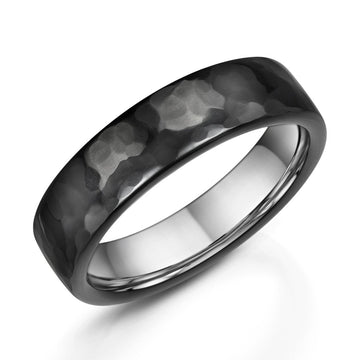 Zedd Pure Zirconium & Silver Ring - Deacon & Son