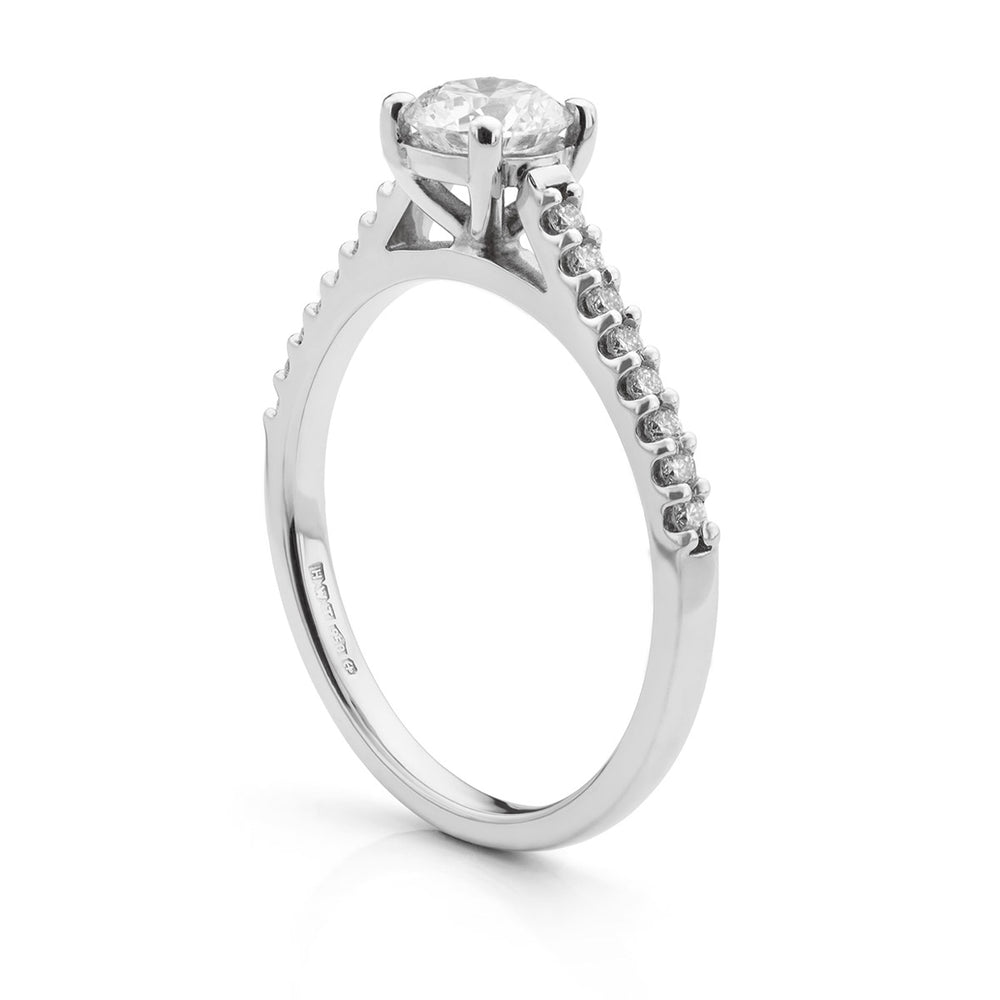 Platinum diamond single stone ring - Deacon & Son