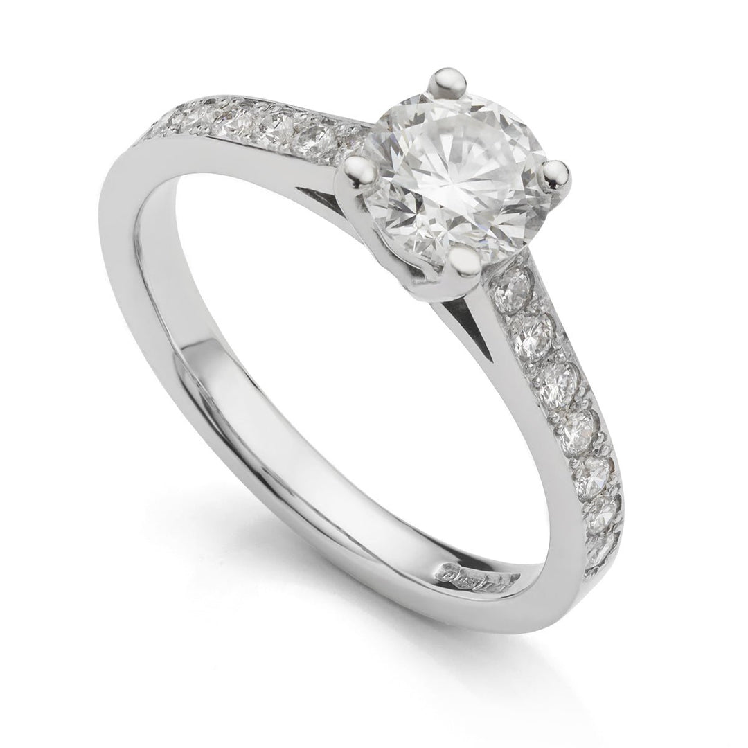 Platinum Diamond Single Stone Ring - Deacon & Son