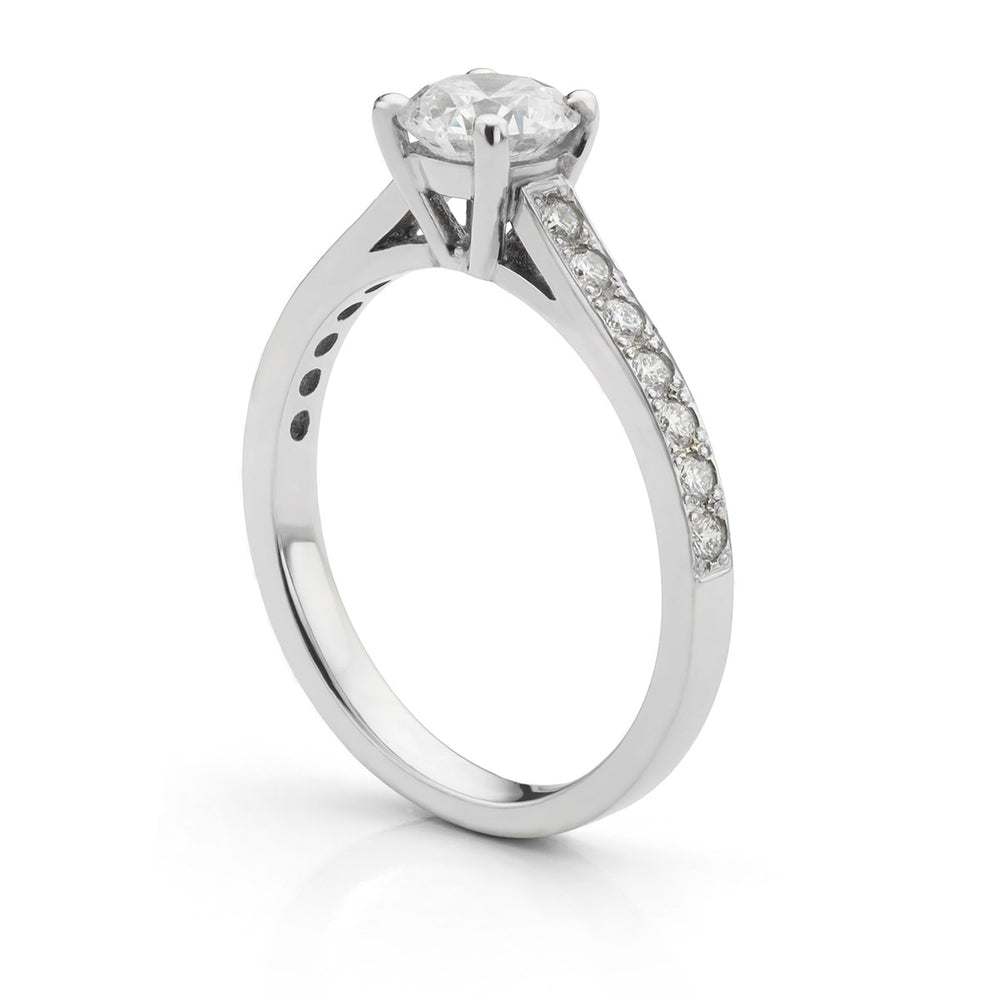 Platinum Diamond Single Stone Ring - Deacon & Son