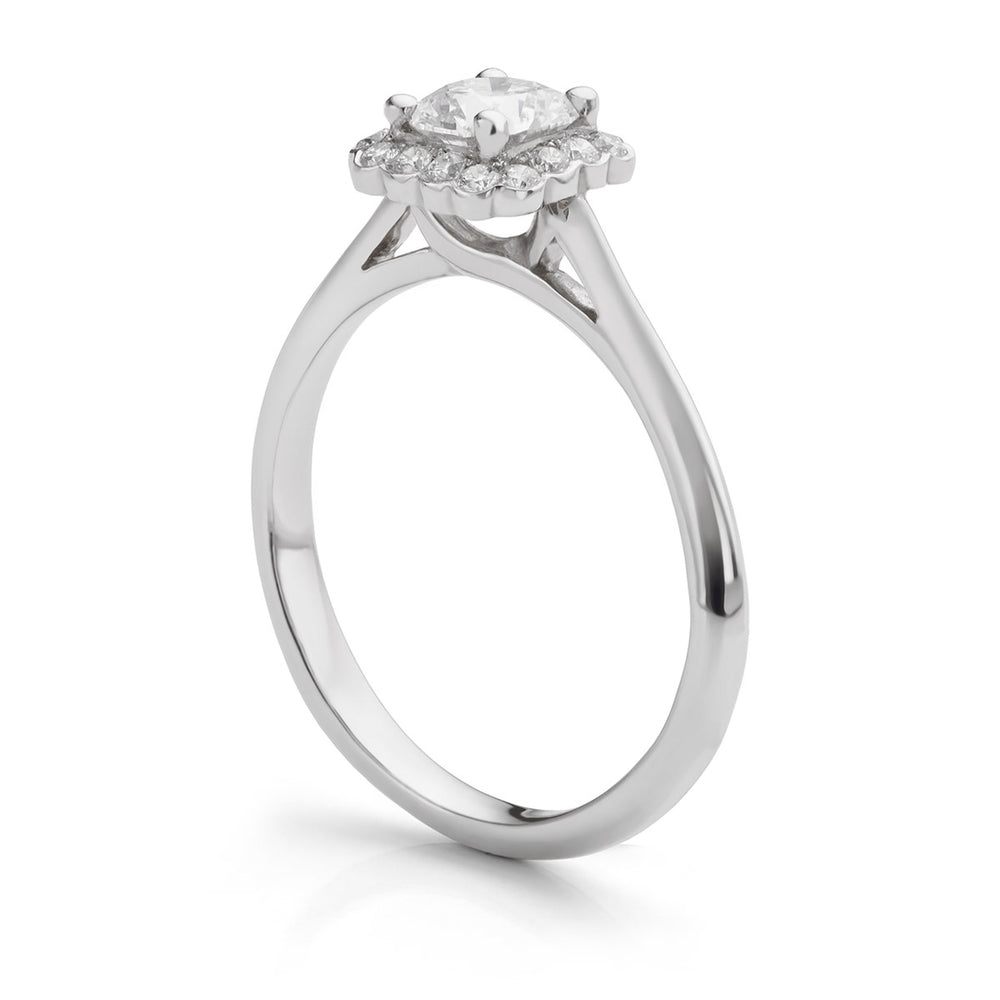 Platinum diamond cluster ring - Deacon & Son
