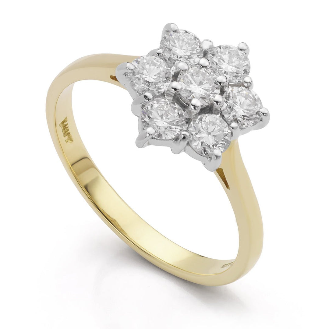 Diamond Floral Cluster Ring - Deacon & Son