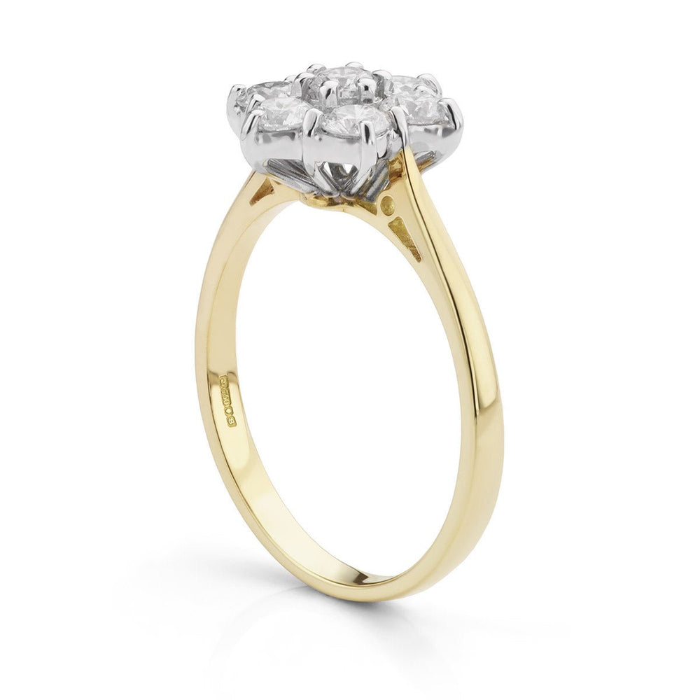 Diamond Floral Cluster Ring - Deacon & Son