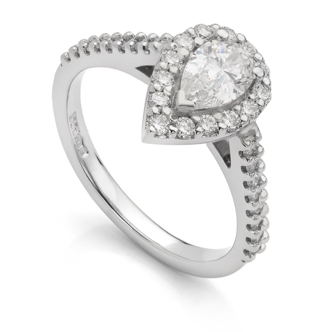 Platinum diamond cluster ring - Deacon & Son