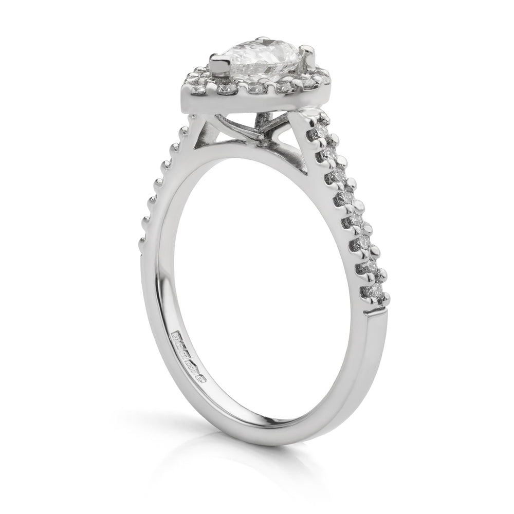 Platinum diamond cluster ring - Deacon & Son