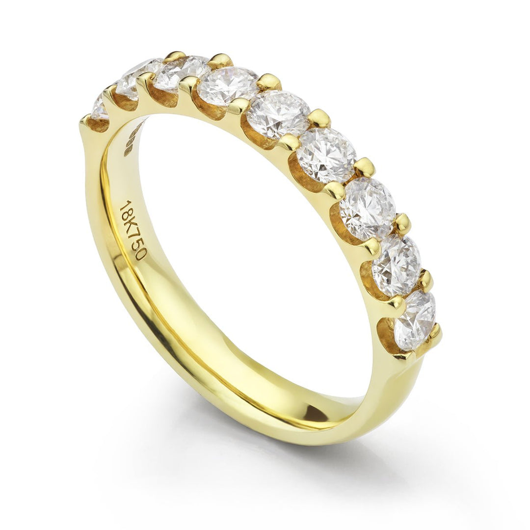 Diamond Half Eternity Ring - Deacon & Son