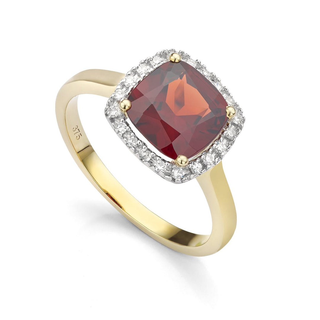 Garnet and Diamond Dress Ring - Deacon & Son