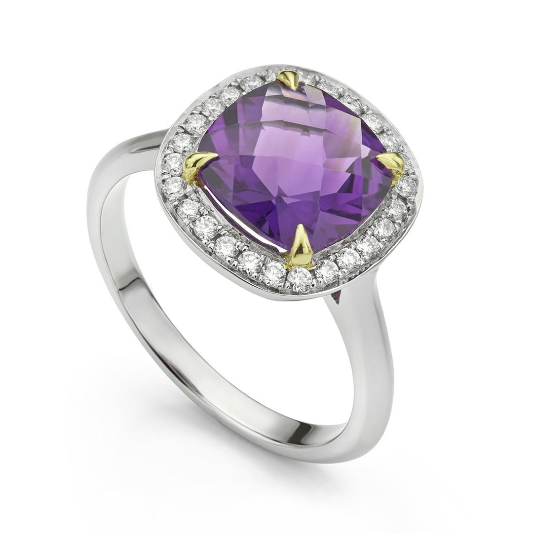 Amethyst and Diamond Ring - Deacon & Son