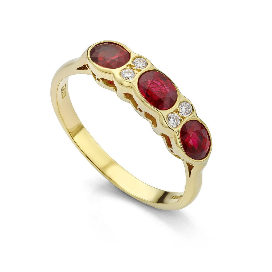 Ruby and Diamond Dress Ring - Deacon & Son
