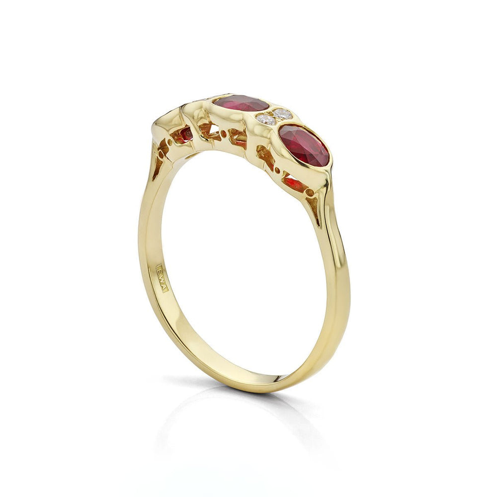Ruby and Diamond Dress Ring - Deacon & Son