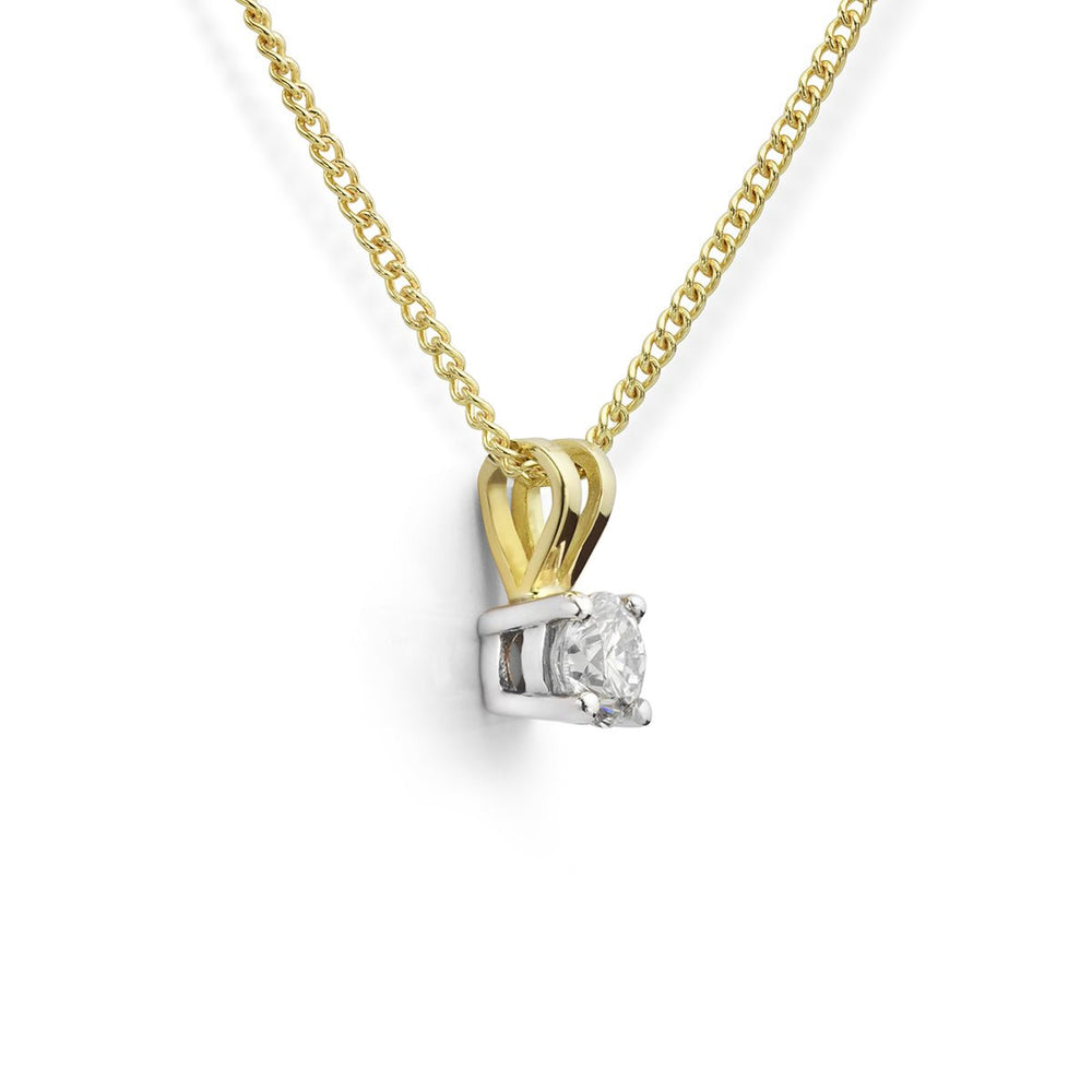 Solitaire Diamond Pendant - Deacon & Son