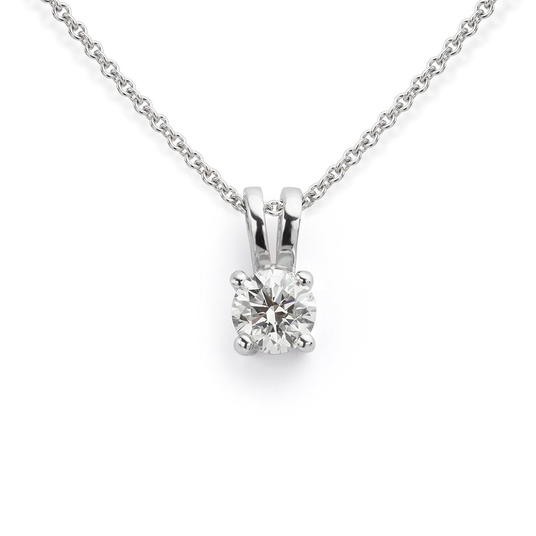 Solitaire Diamond Pendant - Deacon & Son