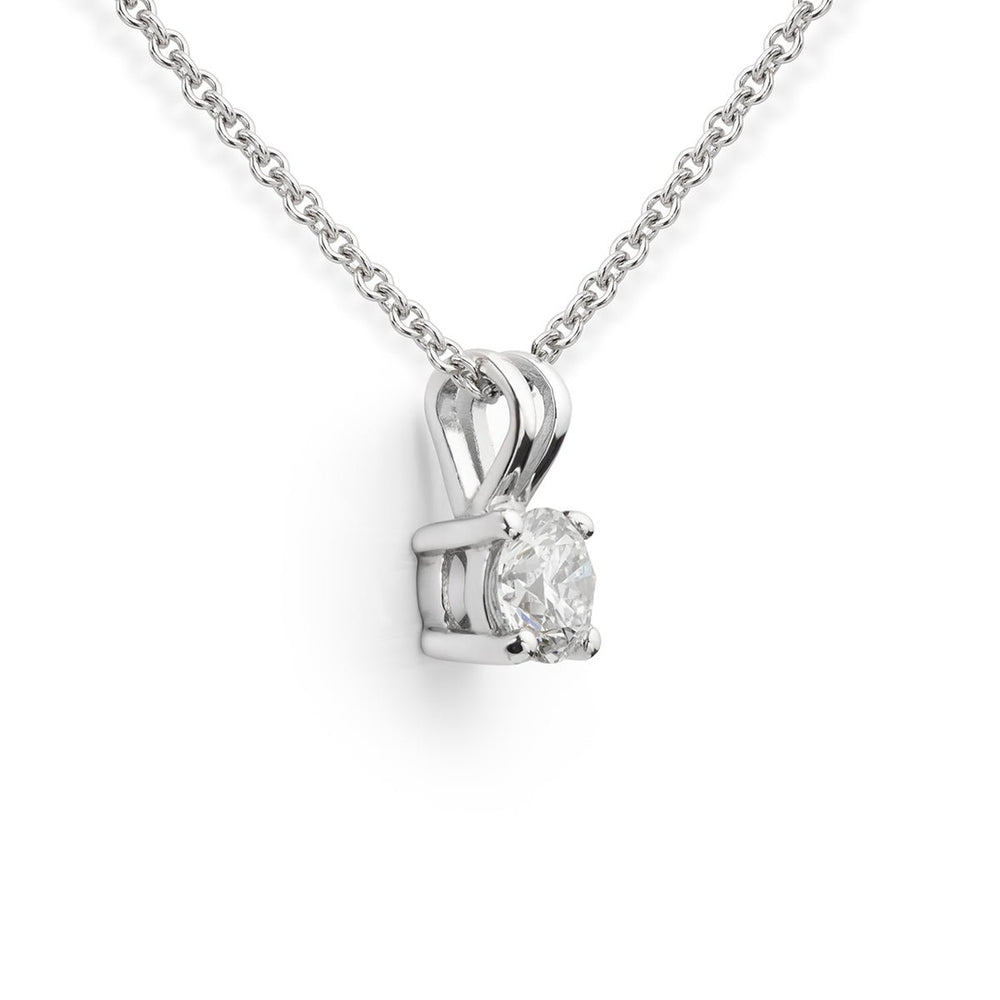 Solitaire Diamond Pendant - Deacon & Son