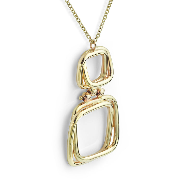 Abstract Square Pendant
