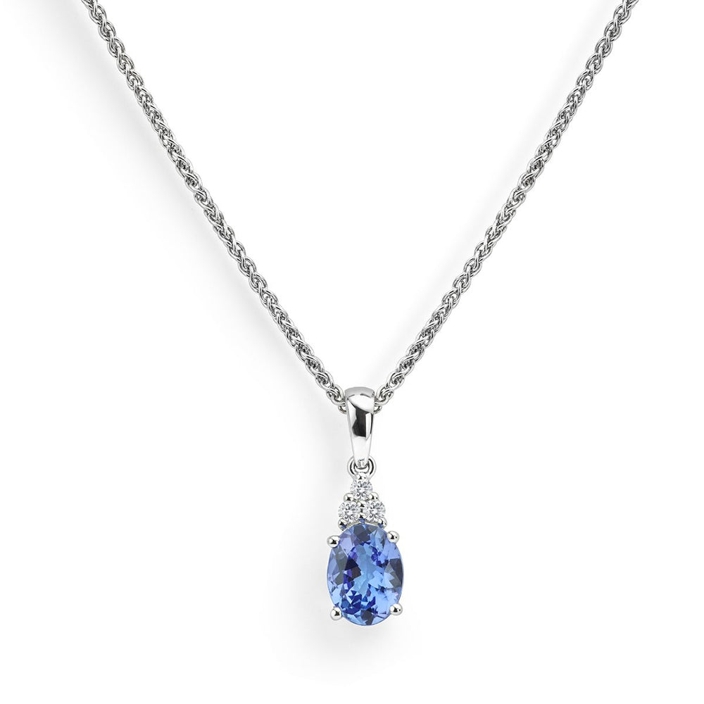 Tanzanite and Diamond Pendant - Deacon & Son