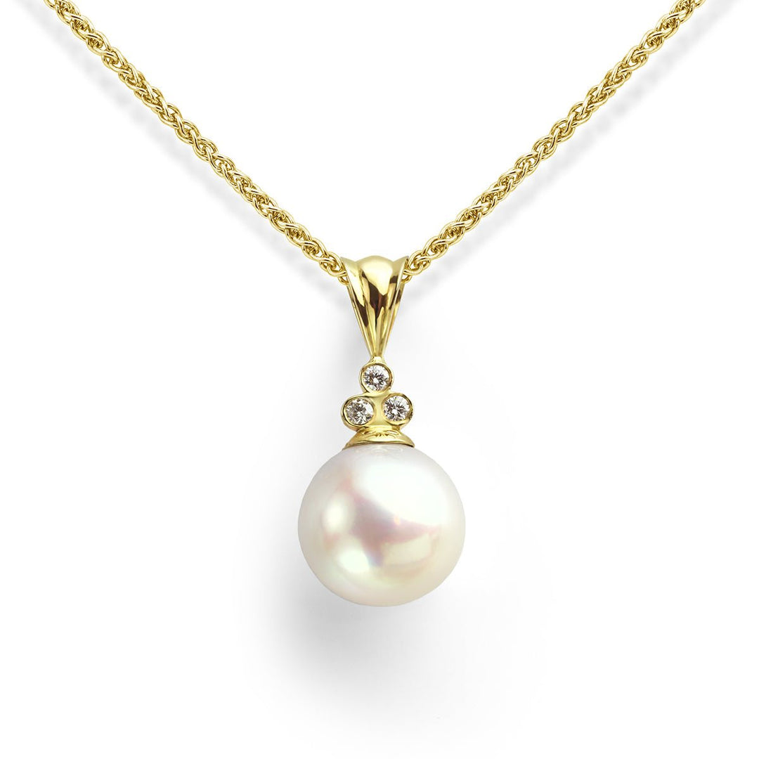 Pearl and Diamond Pendant - Deacon & Son