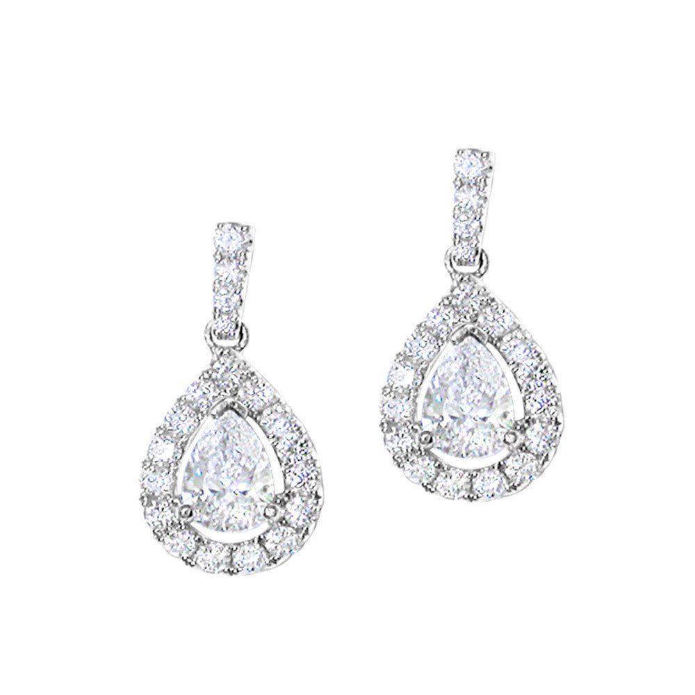 Diamond Drop Cluster Earrings - Deacon & Son