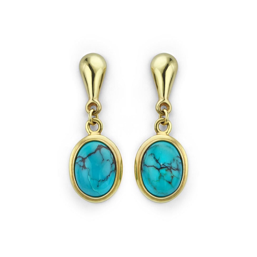 Turquoise Drop Earrings - Deacon & Son