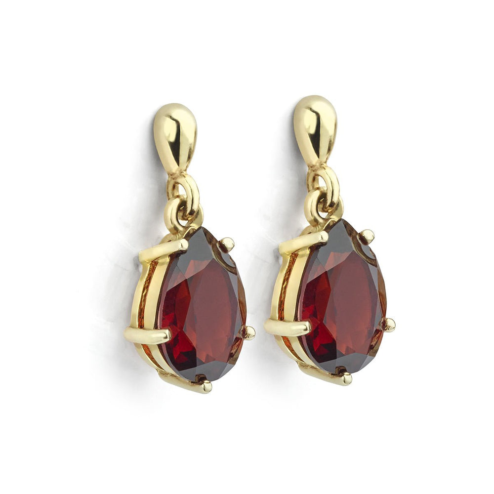 Garnet Drop Earrings - Deacon & Son