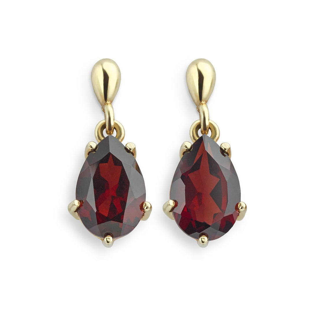 Garnet Drop Earrings - Deacon & Son