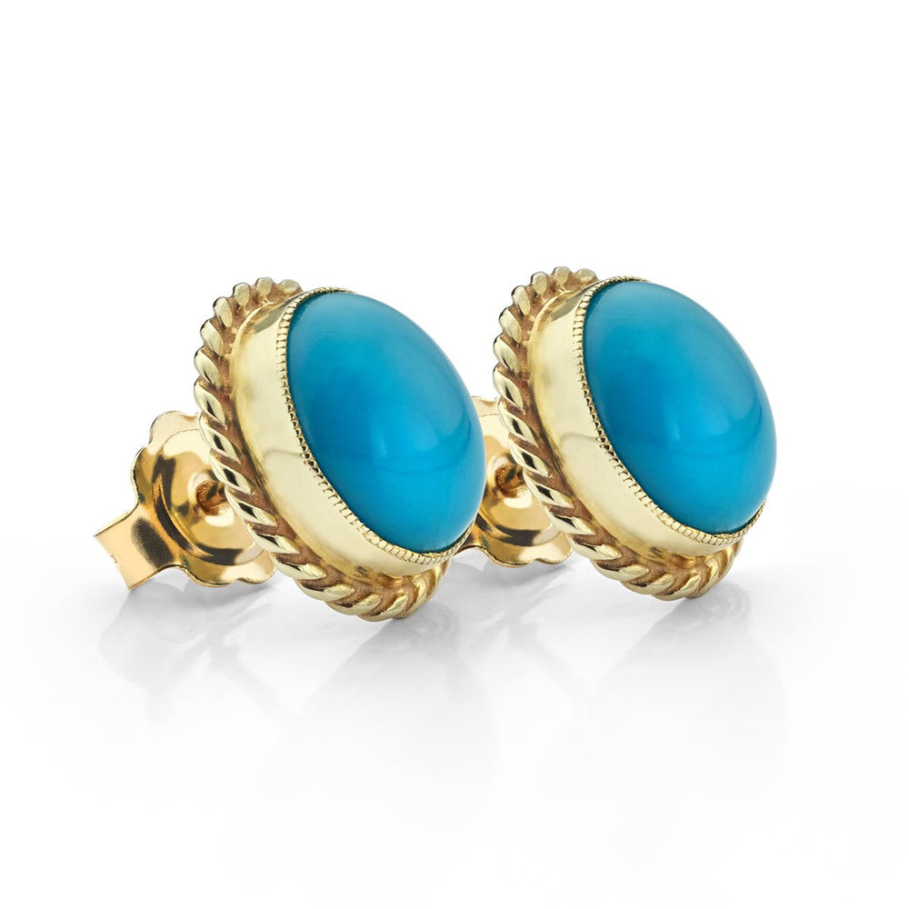 Turquoise Stud Earrings - Deacon & Son