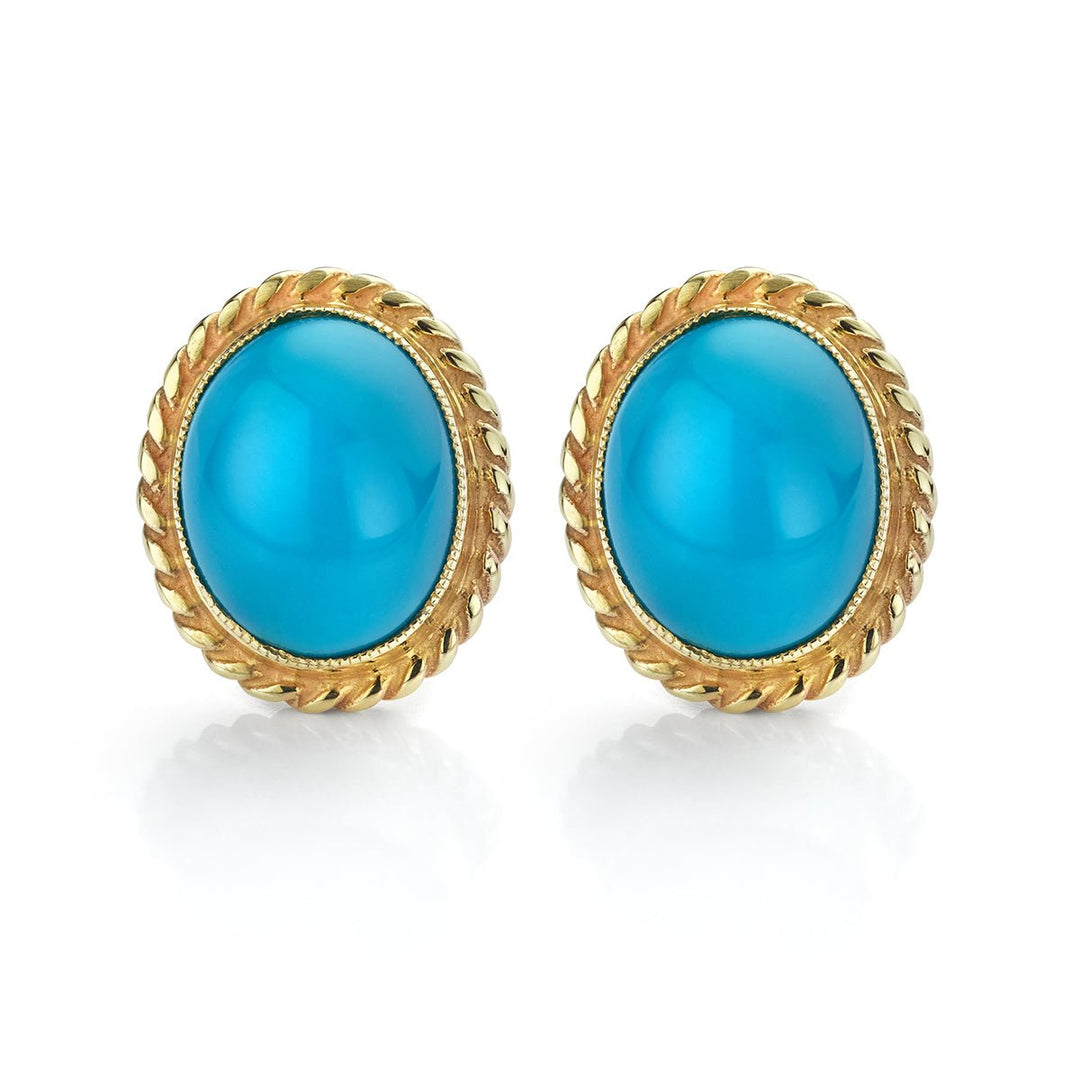 Turquoise Stud Earrings - Deacon & Son