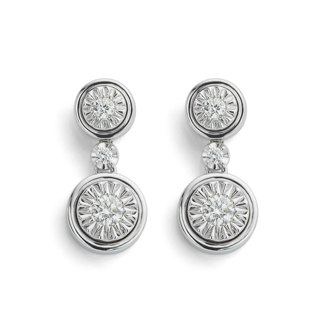 Diamond Drop Illusion Earrings - Deacon & Son