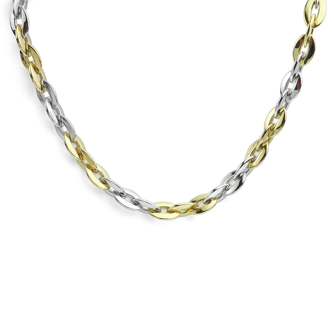 Flat Oval Link Necklace - Deacon & Son