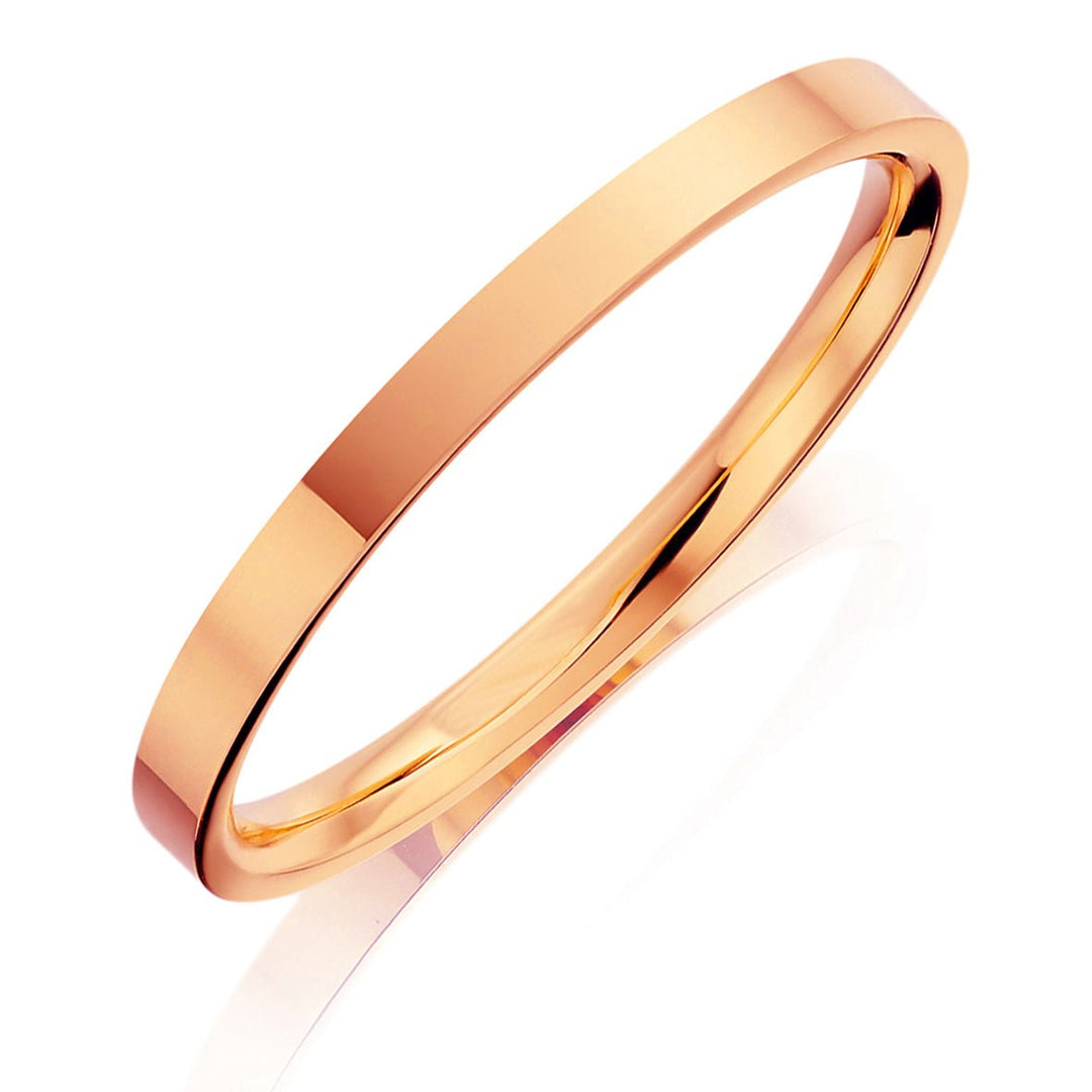 2.5mm Flat Court Wedding Ring - Deacon & Son